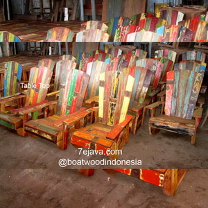 Recycled Boatwood Lazy Chairs 
